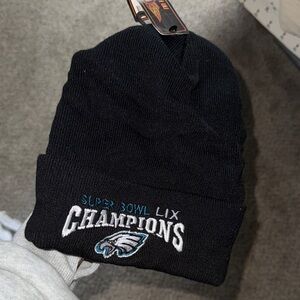 Eagles Super Bowl LIX Champions Black Beanie